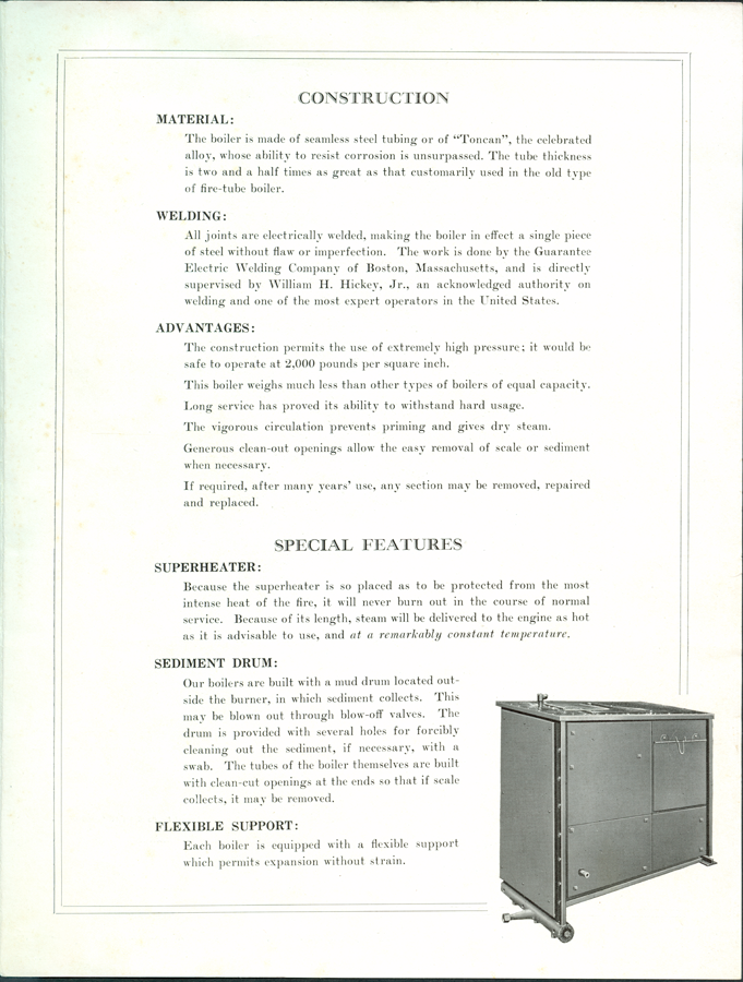 American Steam Automobile Company Brochure, ca: 1925 - 1930, p. 3