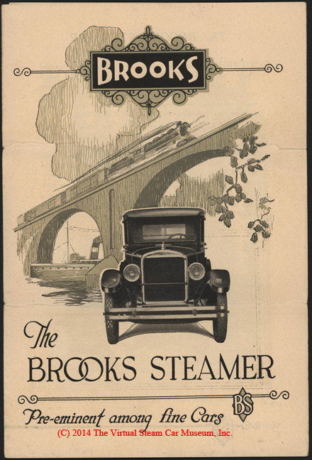 Brooks Steam Motors, Ltd., January 12, 1927, Sprangers, Advertising Brochure