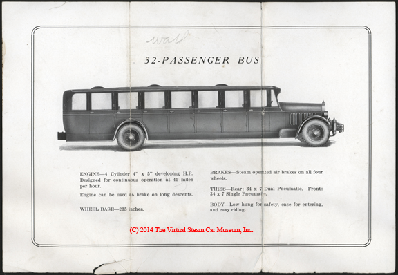 Brooks Steam Motors, Ltd. ca: 1928, Automobile and Bus Brochure