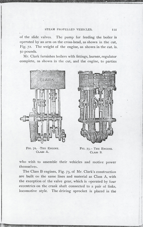 Clark, Edward S., Steam Car, Article in Gardner D. Hiscox 1900 book John A. Conde Collection