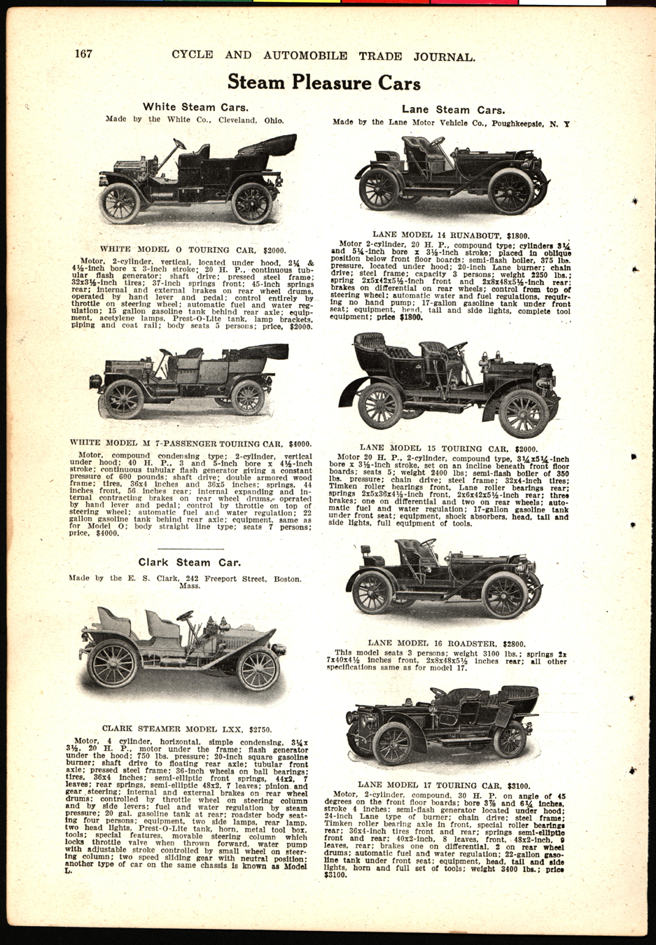 Edward S. Clark, Cycle & Automobile Trade Journal, 1909