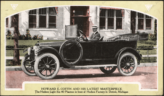 Howard E. Coffin, Hudson Automobile Factory, Detroit, MI, Designer of Hudson Light Six-40 Phaeton, Front
