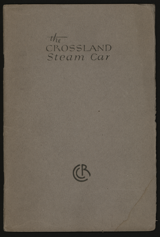 Crossland-Rock Falls Corporation, Sterling, IL, Crossland Steam Car, Sterling, Il.,  ca: 1926