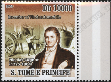 Cugnot Steam Wagon 1770 Commemorative Stamp