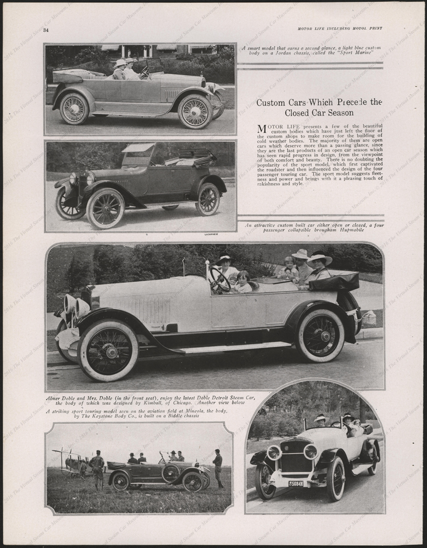 Doble-Detroit Steam Motors Company, Motor Life including Motor Print, p. 34