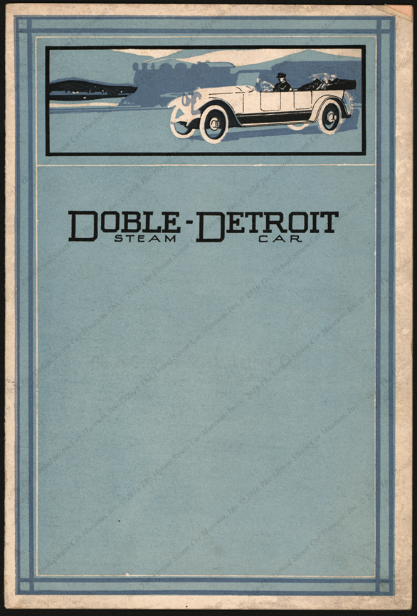 Doble-Detroit Steam Motors Company, 1917 Trade Catalogue