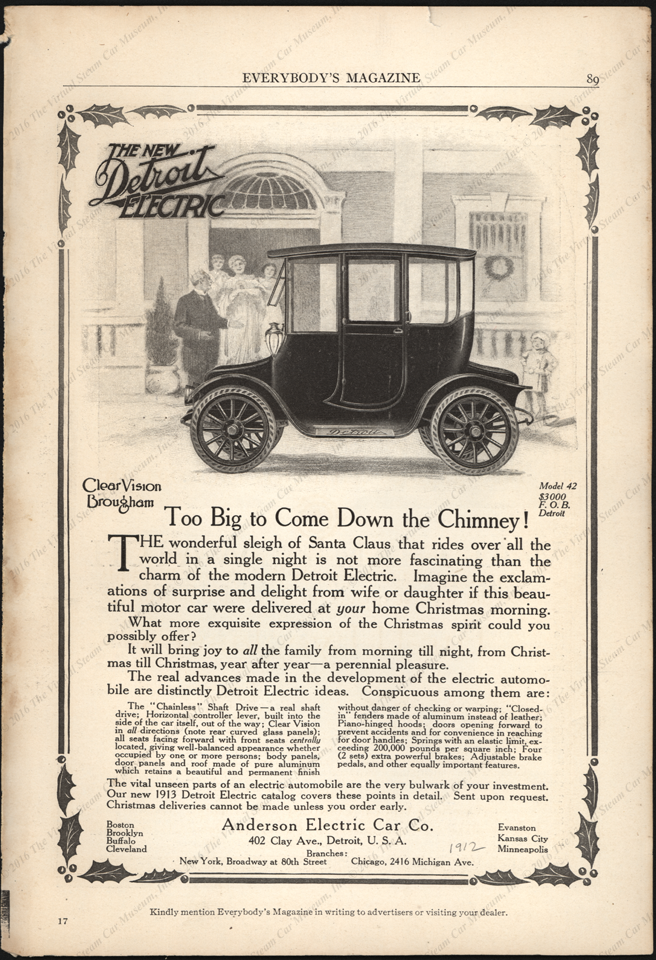 Anderson Electric Car Comp;any, Detroit, MI, 1912, Everybody's Magazoie