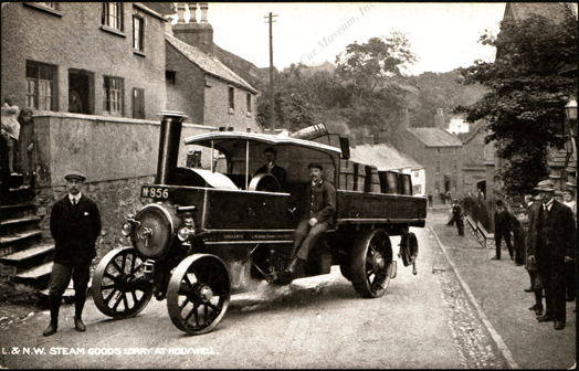 Foden Steam Wagon, Edwin Fodin, Sons & Company, Postcard, L & NW Steam Goods