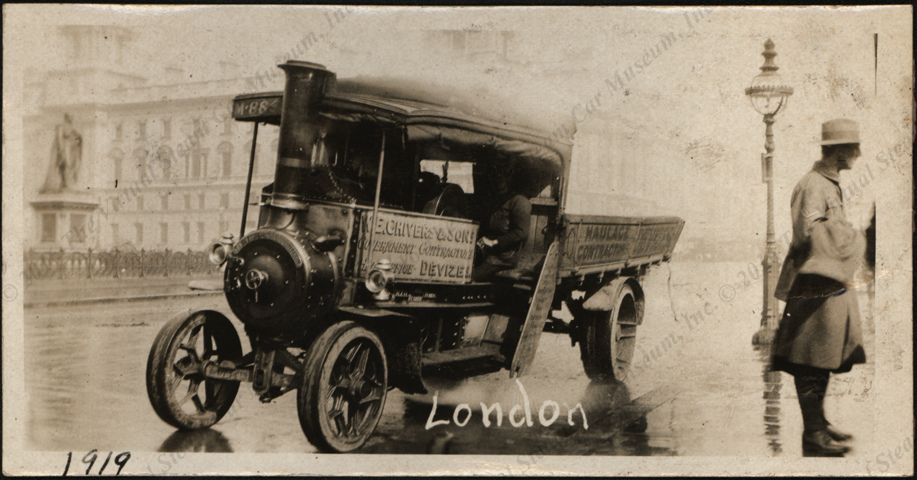Foden Steam Wagon, July 3, 1919, Snapshot, Blighty, England Front