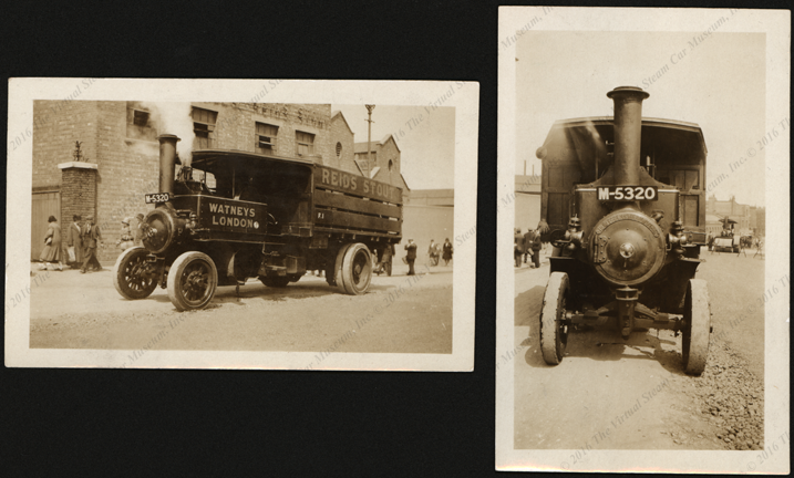 Foden Steam Wagon, London Snapshot, ca: 1920 Front