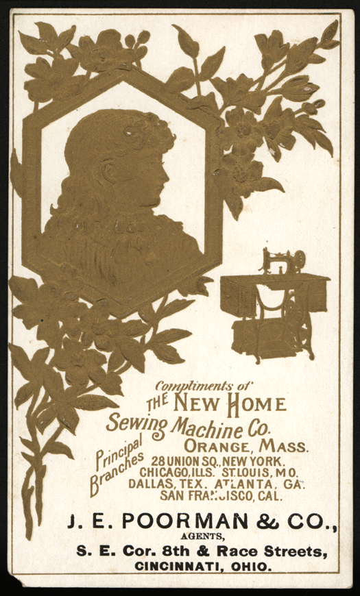 New Home Sewing Machine Company Trade Card