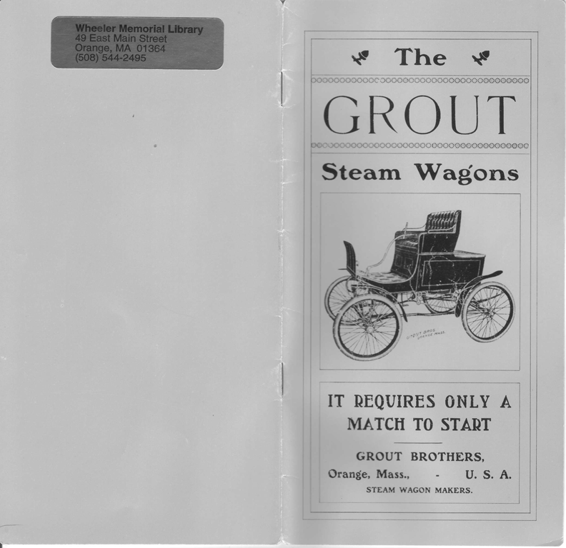 Grout Brothers 1901 Trade Catalogue, Wheeler Public Library, Orange, MA, Scan