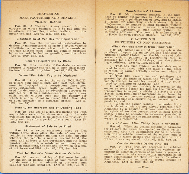 Primer of the Motor Vehicle Code of Arkansas, 1929, Twyman O. Abbott