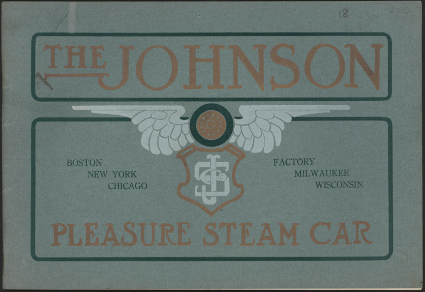 Johnson Service Company Steam Car Brochure, 1908, SACA Reprint