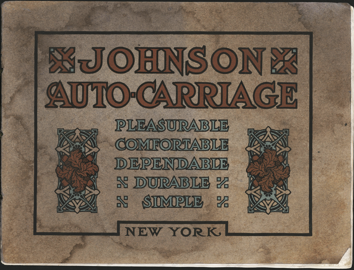 Johnson Service Company, Milwaukee, WI, 1905 - 1906 Trade Catalogue  Johnson Auto-Carriage