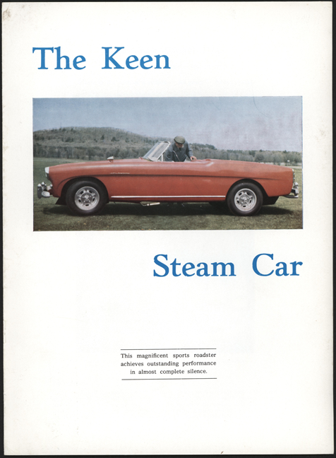 Keen Manufacturing Company, ca. 1961, The Keen Steam Car, Light Steam Power Brochure
