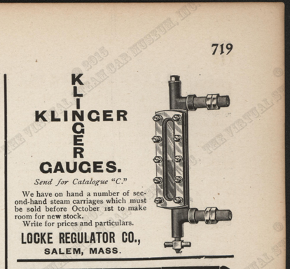 Locke Regulator Company, Motor Age September 11 1902 Magazine Advertisement