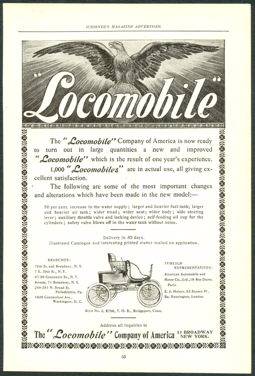 Locomobile Company of America,  Scribner's Magazine