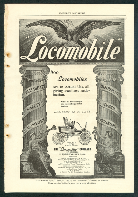 Locomobile_company_or_america, McClure's Magazine, Magazine Advertisement, June 1900
