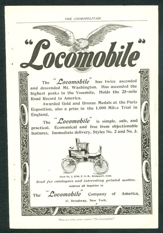 Locomobile Advetisement 1900