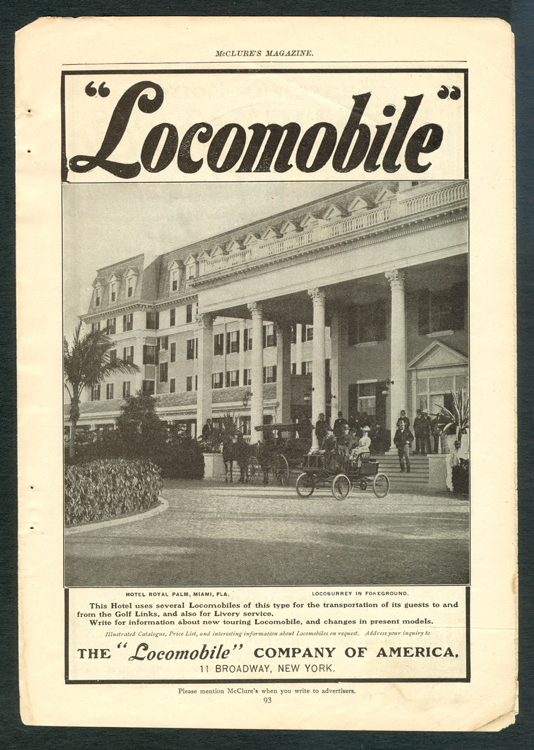 Locomobile Company of America, 1901 McClure's Magazine p. 93