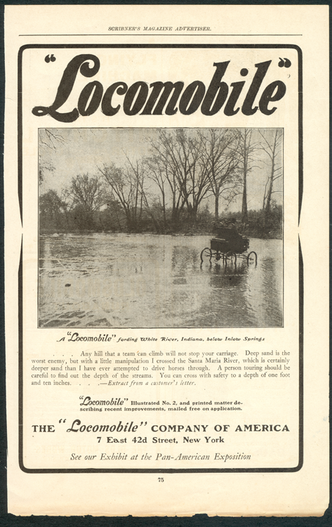 Locomobile Company of America, Scribner's Magazine, 1901, p. 75.