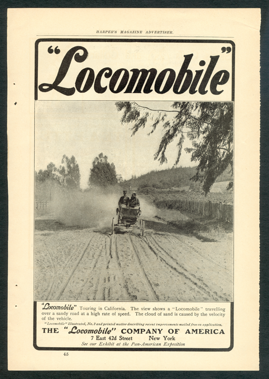 Locomobile Company of America, Harper's Magazine, July  1901, p. 45a