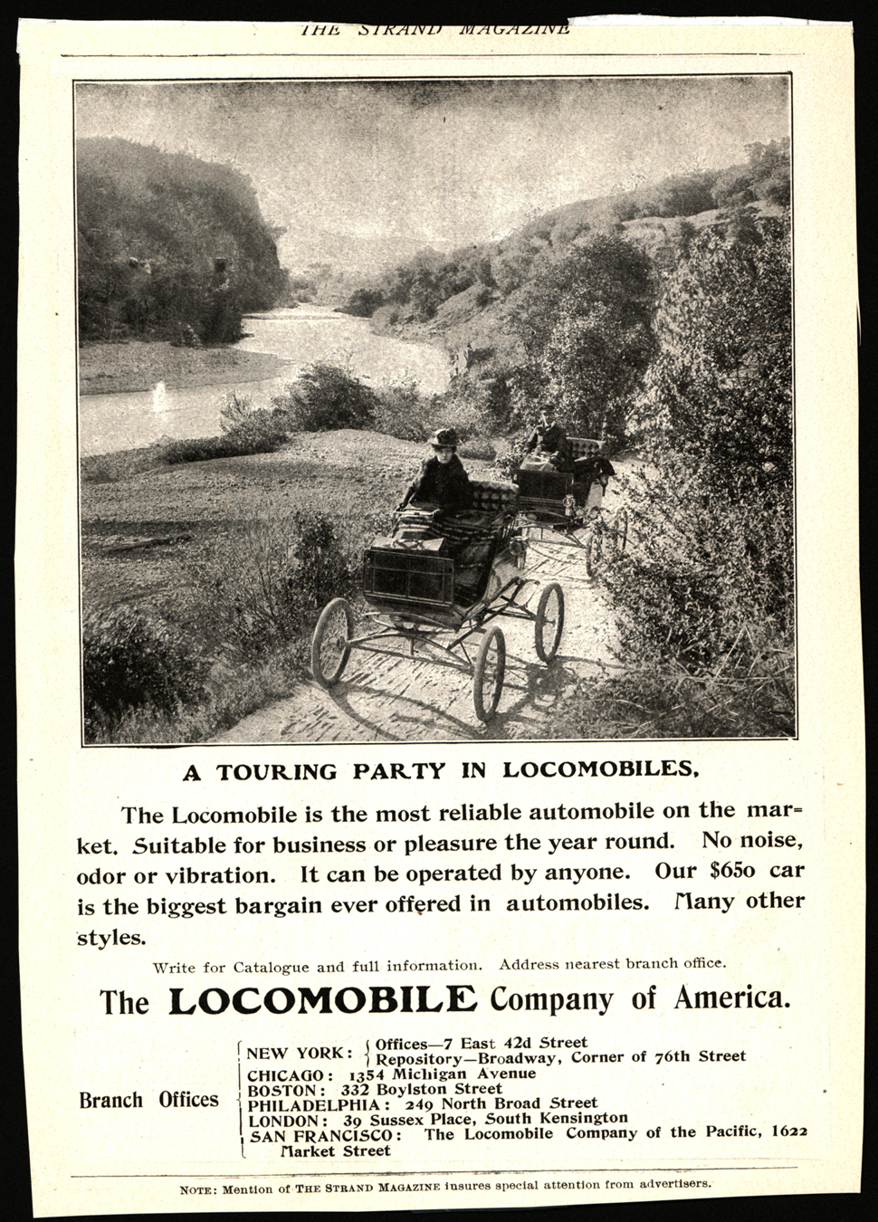 Locomobile Company of America, Yosemite Touring, ca: 1902