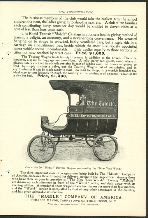 Mobile Company of America Cosmopolitan July 1901 
