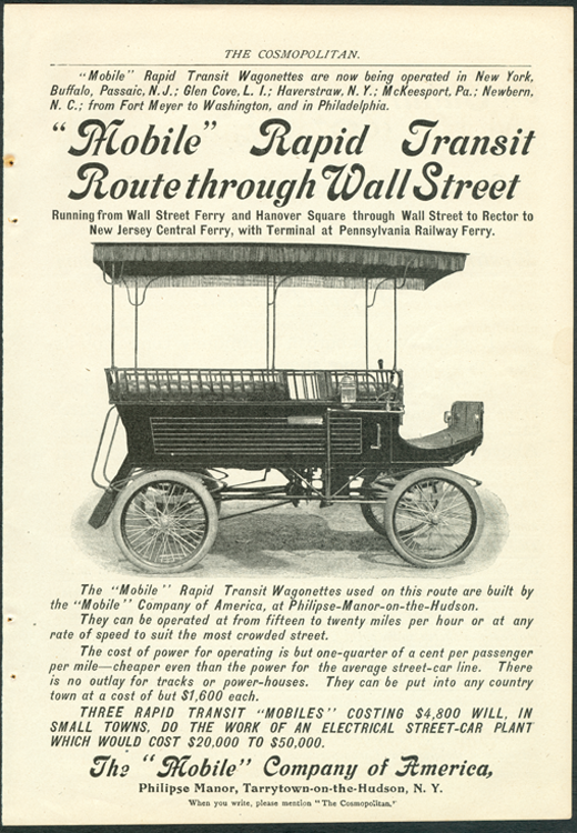 Mobile Company of America Cosmopolitan October 1901