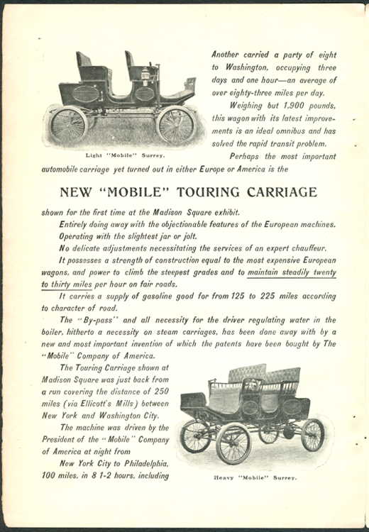 Mobile Company of America Harpers December 1901