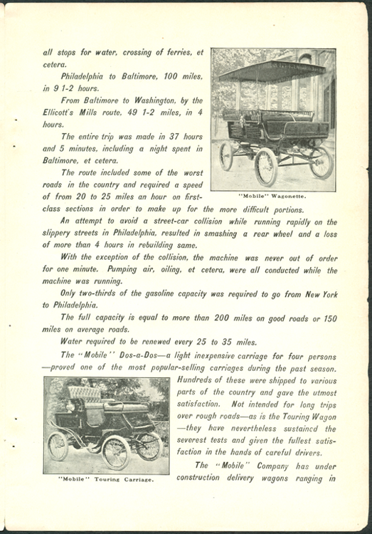 Mobile Company of America Harpers December 1901