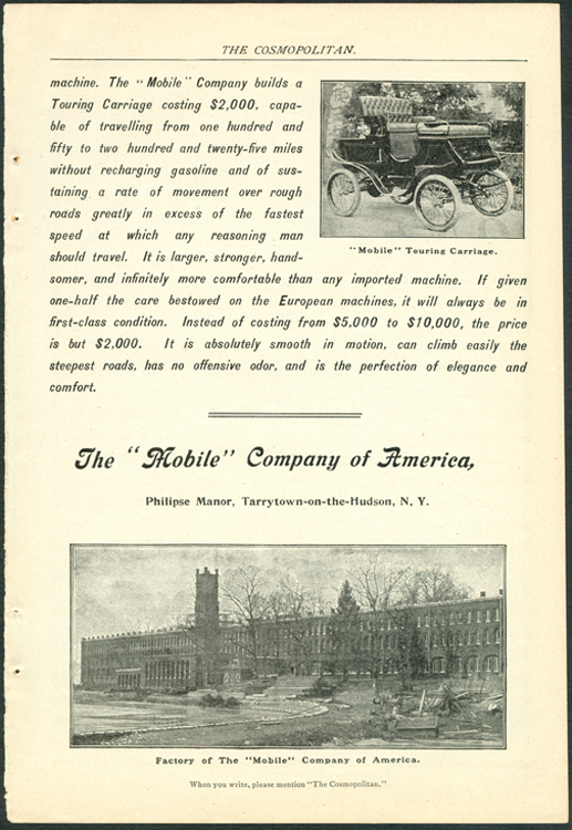 Mobile Company of America Cosmopolitan February 1902
