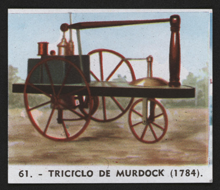 William Murdoch Steam Carriage, 18th Century, Bubble Gum Card