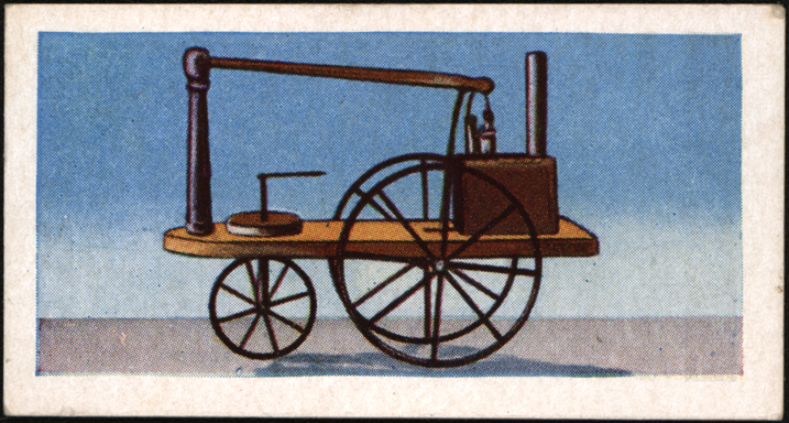 William Murdock Steam Carriage, 1784, Confectioners Card, Front