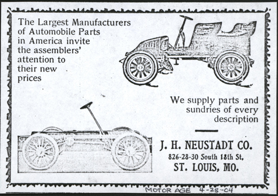 J. H. Neustadt Company, April 1904, Motor Age, Photocopy, Conde Collection.