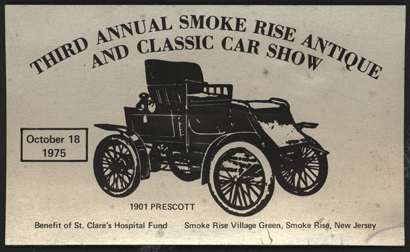 Prescott Automobile Manufacturing Company, 1901 0 1975, Dash Plaque, Saint Claires Hospital Fund.