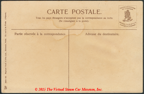 Serpollet Racing Car, Nice, France, ca: 1902, Artist Signed Postcard Lance Thackeray