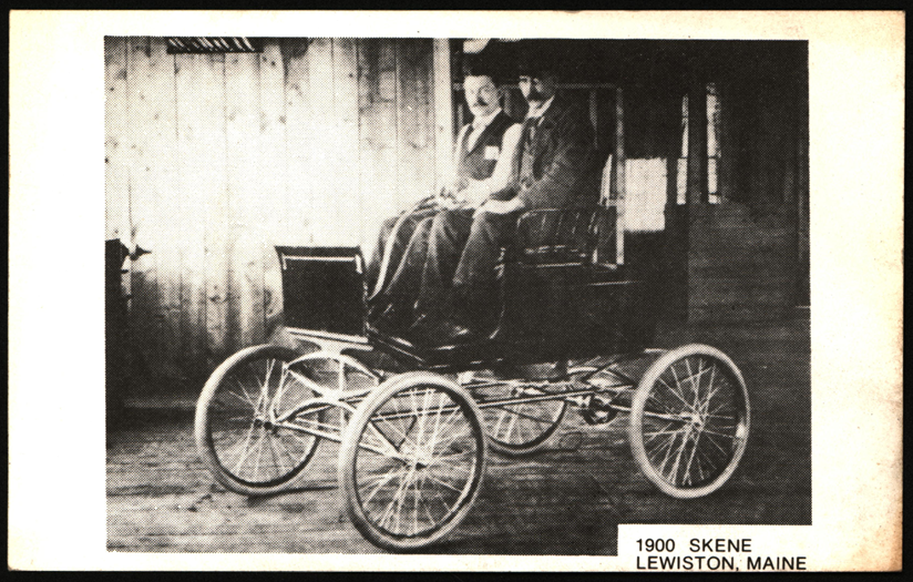 J. W. Skene Steam Car, Skene American Automobile Company, Springfield, MA  Post Card