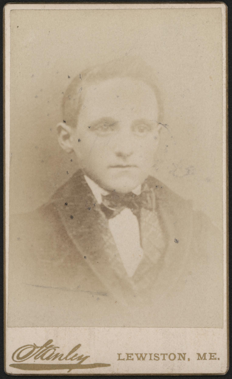 Stanley Carte de Visite, ca: 1876 - 1890, Lewiston, ME