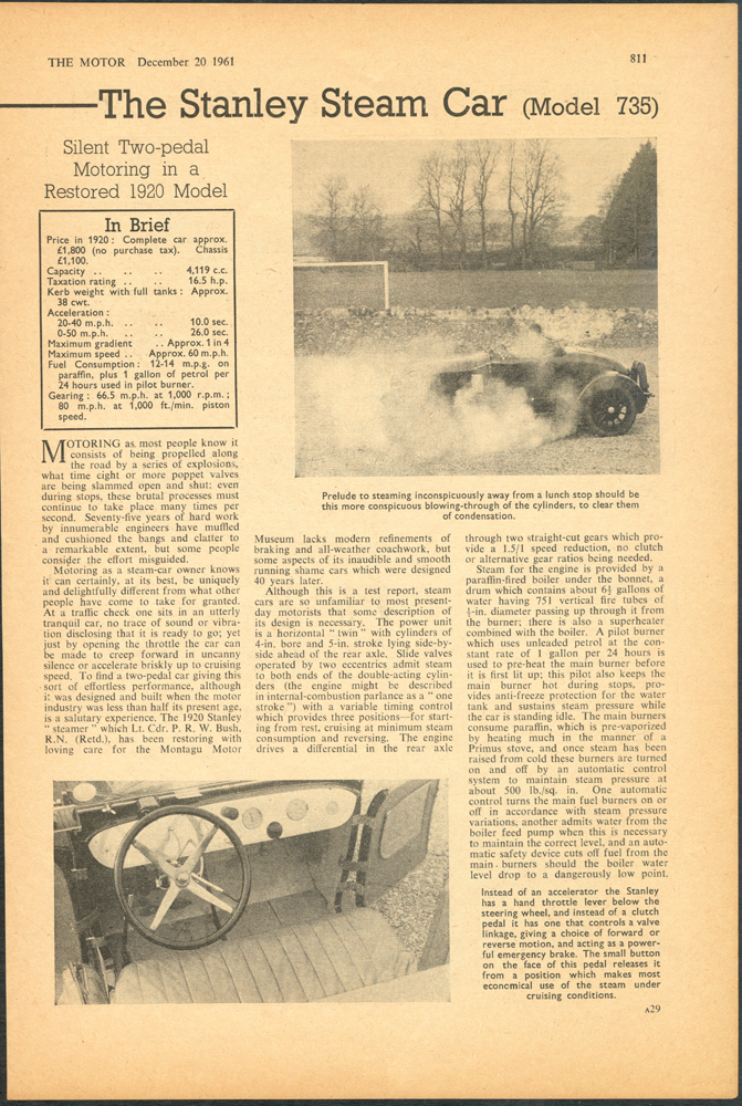 The Motor, December 20, 1961 Article