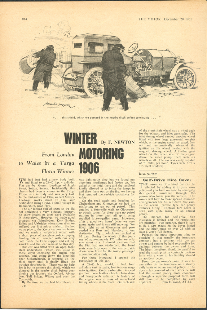 The Motor, December 20, 1961 Article