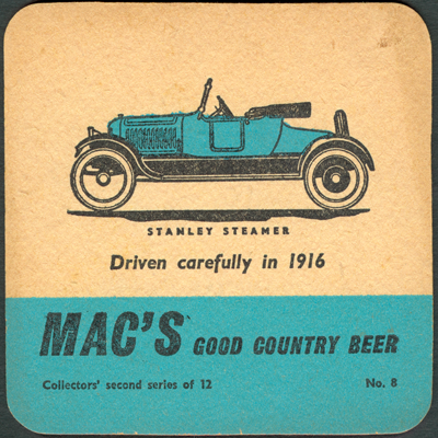 Stanley Steam Car Beer Coaster