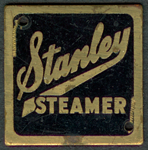 small brass Stanley Steamer plaque