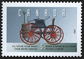 H. S. Taylor Steam Buggy, Canada, 1867.  Canadian Commemoragive Postage Stamp, 1967