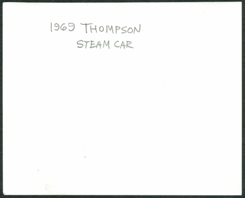 Thompson Steam Car 1969
