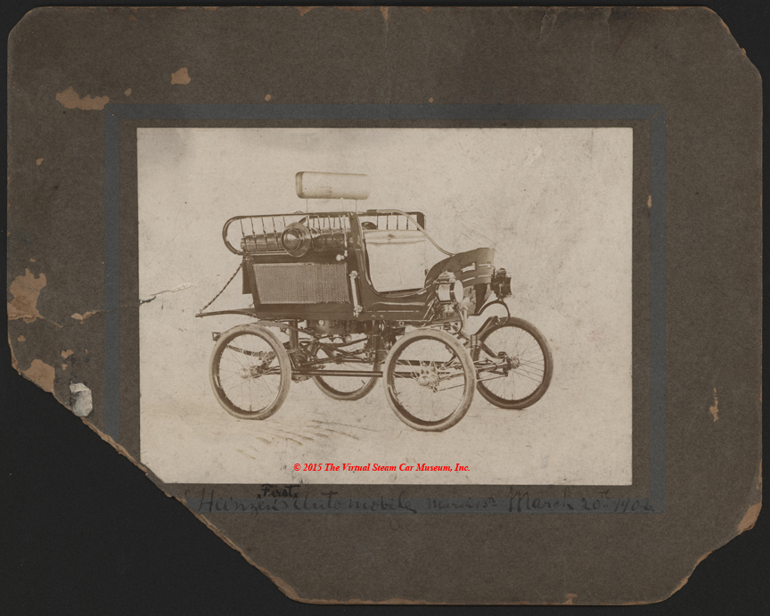 Toledo Steam Carriage, Heinzen, March 13, 1902, Photograph